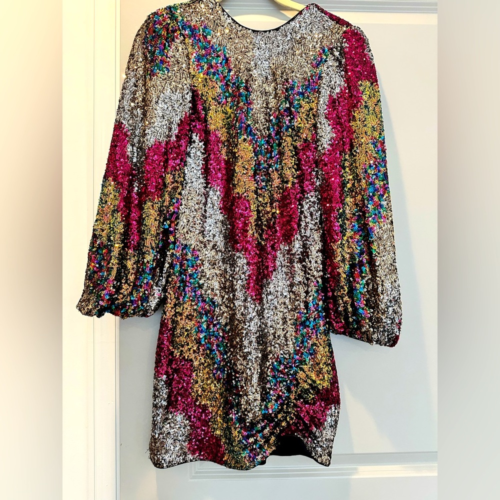 Saylor Brand Sequined Multi colored Dress NWT size XS